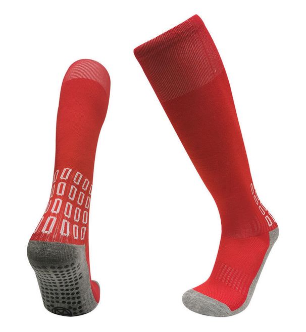 Men's Non-Slip Terry Cloth Soled Soccer Socks Knee High Sweat Wicking Breathable Quick Drying Children's Sports Socks_desvips.com
