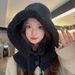 Winter New Large Head Circumference For Women Snow Doll High-end Fluffy Warm Ear Protection Knitted Thick Yarn Hat_desvips.com