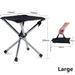 Stainless Steel Folding Camping Chair, Portable Aluminum Fishing Stool For BBQ Hiking Picnic Travel, Collapsible Outdoor Seat_desvips.com