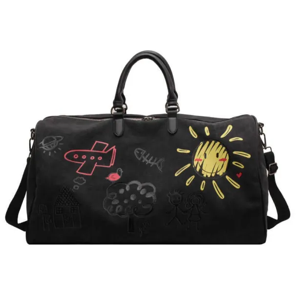 Travel Tags Personalized Graffiti Western Storage Large Crossbody Lage Bag For Hot Business Casual_desvips.com