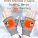 USB Graphene Fast Heating Gloves Gaming Office Outdoor Half Finger Intelligent Temperature Control Long Battery Life_desvips.com