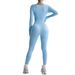Wow & European And American Style Seamless Long Sleeve Tight Jumpsuit For Women, One-Piece Sports Yoga Bodysuit,_desvips.com