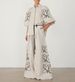 Women's Clothing Fashion Cotton and Linen Printed Wide Leg Pants Set 2024 Spring and Summer New Products_desvips.com