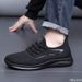 Men's Trendy Flat Bottom Shoes Mesh Non Slip Lace Up Casual Comfortable Shoes Lightweight Fashion Running Men Sneakers_desvips.com
