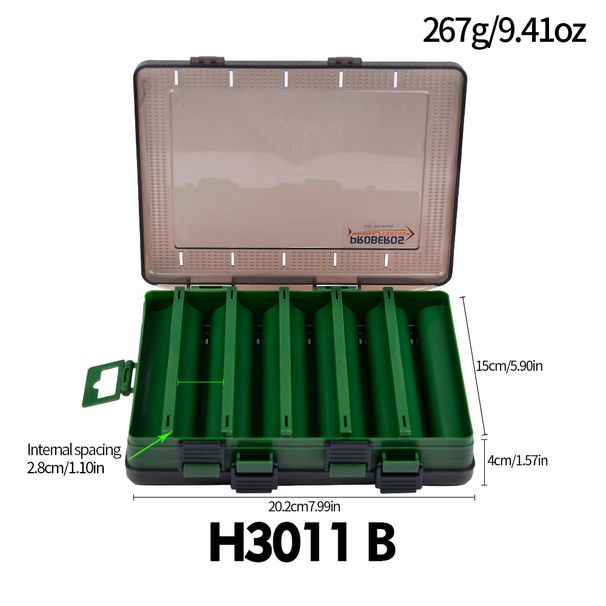 Double-Sided Multi-Function Wood Shrimp Storage Portable Fishing Gear Accessories Plastic Box For Lure Bait_desvips.com