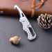 G18 Car Emergency Seatbelt Cutter EDC Multifunctional Folding Utility Keychain Serrated Hook Knife_desvips.com