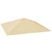 Ersatzdach Für Pavillon 3 X 3 M Wasserabweisend Pavillondach UPF30+ Ersatzbezug Oxford-Stoff, 370 G/m², Beige_desvips.com
