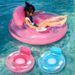 Inflatable Glitter Seat Float With Backrest & Handles - Floating Lounger For Pool, Lake & Beach (Trending Design)_desvips.com