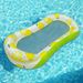Premium 8-Shaped Inflatable Lounge Chair - Breathable Mesh & Neck Support (Eco-Friendly PVC Single-Size For Pool/Beach Lemon Print Design)_desvips.com