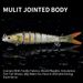 TREHOOK 5pcs/box 10cm 10.5g Sinking Swimbait Wobbler Pike Fishing Lures Artificial Multi 8 Segments Jointed Hard Bait Tackle Kit_desvips.com
