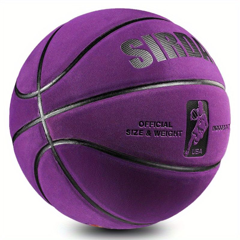 Durable Heavy Duty Basketball - Thickened High Elastic Purple Black Grip - Indoor - Impact Resistant And Durable - Enhanced Control And Stability_desvips.com