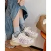 Women's Mesh Chunky Platform Sneakers Ladies Breathable Lace Up Running Trainers Woman Autumn Thick Bottom Non Slip_desvips.com