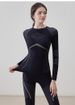 2025 Winter New Outdoor Skiing Warm Base Layer Sports Set Fitness Ski Suit For Women_desvips.com