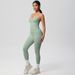 Women's Quick Drying Breathable Solid Color Yoga Suit Set Nude Feel Tight Fitting Brushed Eight Piece Fitness Sports Outfit_desvips.com