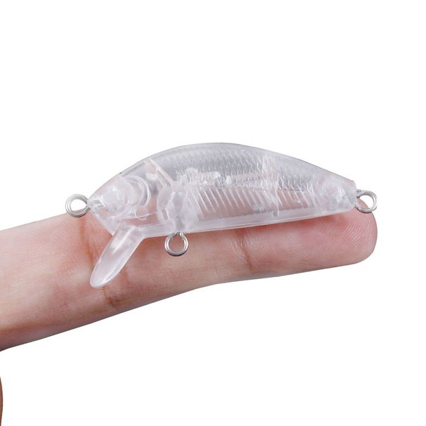 10pcs 5cm 2.7g Unpainted Mini Minnow Lure DIY Blank Body Wobbler Realistic Jerkbait For Bass Pike Custom Painting Tackle_desvips.com