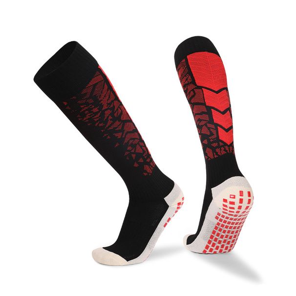 Adult High Top Soccer Socks, Professional Long Anti Slip Terry Cloth Sole, Thickened For Match Training._desvips.com
