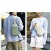 Men's Casual Nylon Crossbody Small Backpack, Shoulder Women Chest Trendy Bag, Portable, Breathable, And Durable_desvips.com