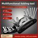 Zero Time Difference New Multi-Functional Folding Screwdriver Set Household Universal Hex Key Combination Wrench_desvips.com
