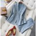 Women's Clothing powder skin whitening suit suit commuting suit + pants two piece suit_desvips.com