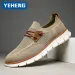 Mens Spring Autumn Casual Mesh Breathable Brogue Flat Lightweight Outdoor Sneakers Driving Walking Shoes 250228_desvips.com