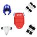 ZTTY Taekwondo Training Set 5-Piece PU+EVA Protective Gear With Bamboo Texture (Red/Blue) For Martial Arts & Fitness_desvips.com