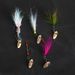 WEIHE 5pcs Fly Fishing Bait Lure Kit Fly Fishing Hook Combo Lifelike Fly Hooks With Feather And Metal Spoon Pesca_desvips.com