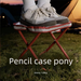 Pencil Case Folding Portable Stool Chair Bench Camping Fishing Outdoor Maza Queue Artifact_desvips.com