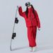 Ski For Women Men, Snowboard Waterproof Thickened Fully Laminated Professional Snow Suit Top And Pants Set 3L_desvips.com