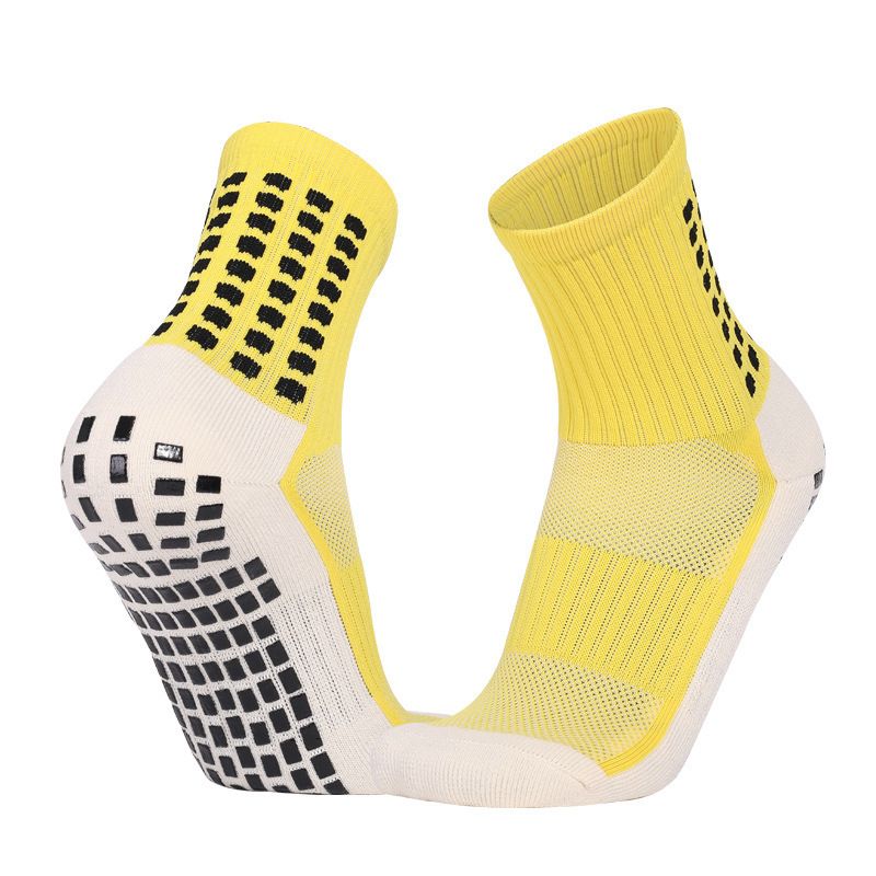 Soccer Socks Towel Bottom Men's And Women's Football Sports Training And Competition Silicone Socks Non Slip Friction Breathable Mid Tube Socks_desvips.com