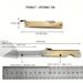 with Brass Handle Stainless Steel Keychain Portable Sharp Fruit Folding Knife_desvips.com