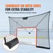 VEVOR Goal Backstop Net Street Hockey Sport Target Netting Outdoor 12x7FT_desvips.com
