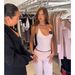 European American Light Pink Unmarked Yoga Pants Halter Neck Strap Floor Length Flare Long Fitness & Body Building Clothes For Women_desvips.com