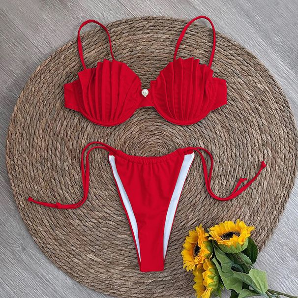 Sexy Shell Micro Bikini 2025 Women Swimsuit Female Swimwear Thong Bikinis Set Brazilian Beach Wear Bathing Suit Biquini_desvips.com