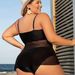 Plus-size Sexy Split Swimsuit High-waisted Bikini Suit_desvips.com