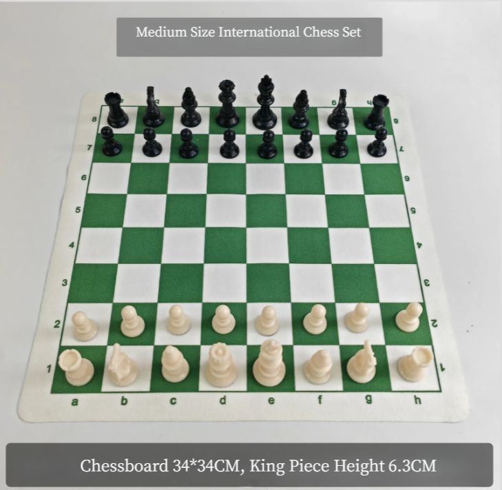 Cross-Border International Western PVC Leather Chessboard Outdoor Folding Portable Children's Chess Large Size Wholesale_desvips.com
