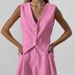 women's summer casual sleeveless vest shorts two-piece set_desvips.com