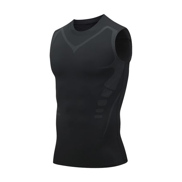 Men's Fitness Clothing Short Sleeve Sleeveless Tight Shirt Running Basketball Training Top Gym Vest Style Lightweight_desvips.com