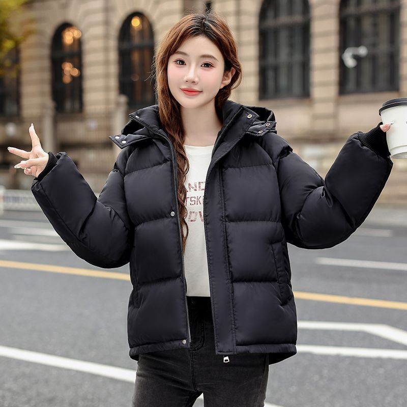 New Student Short Down Jacket Korean Edition 2024 Loose Thick Winter Bread Cotton Women's Coat_desvips.com
