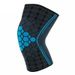 Hexagon Jacquard Sports Knee Brace - Breathable & Supportive For Basketball, Football, Running, Fitness & Outdoor Activities (Single Pack)_desvips.com