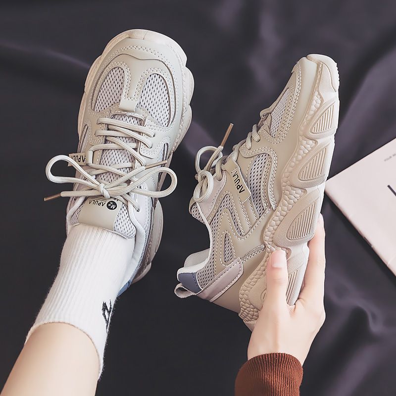 RenMou Instagram Korean Version Of Dad's Shoes For Women In Spring 2024, New Student Running High-altitude Street Photography Exclusive Supply_desvips.com