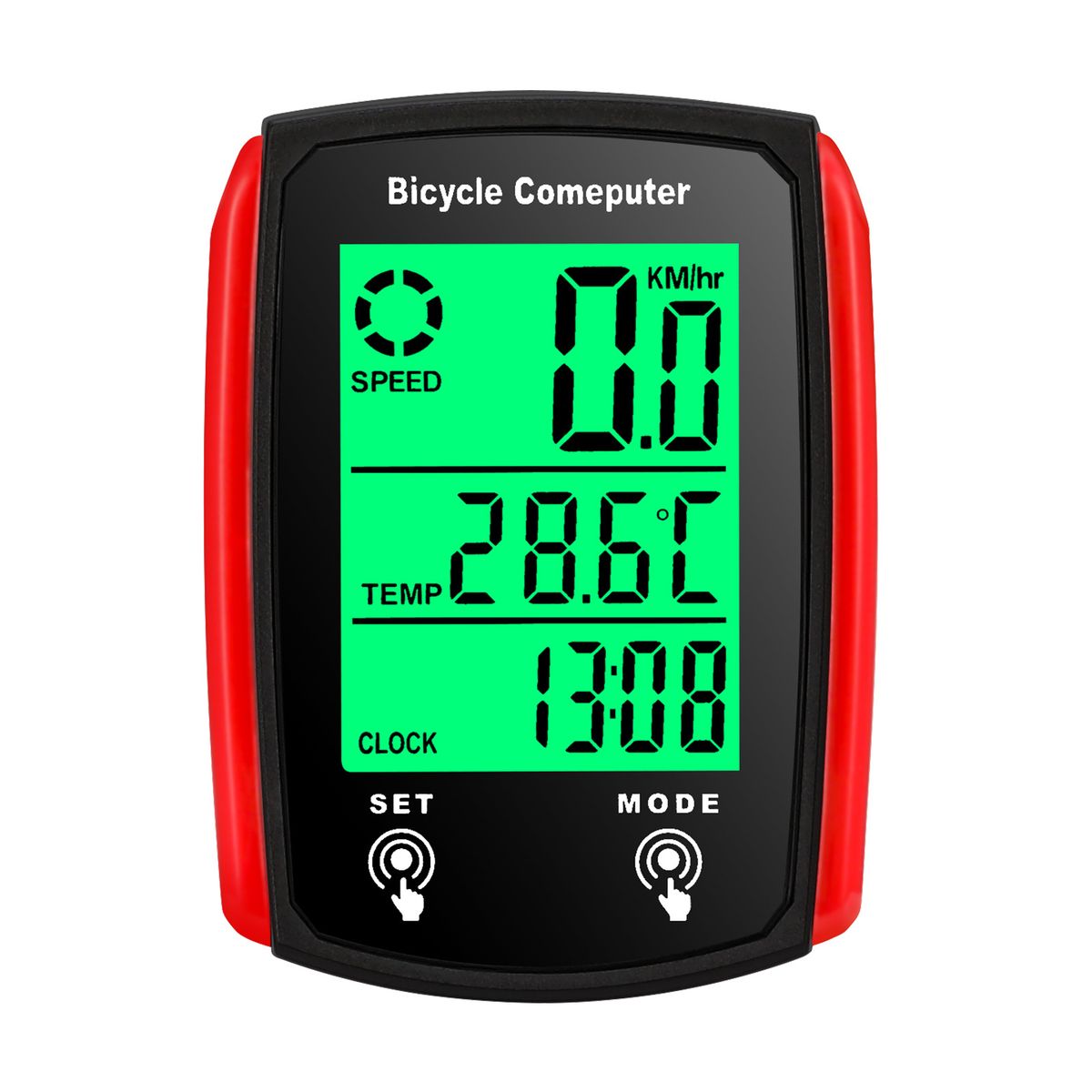 Bicycle Computer Road Backlight Waterproof Large Screen Speedometer Outdoor Mountain Bike Cycling Odometer_desvips.com