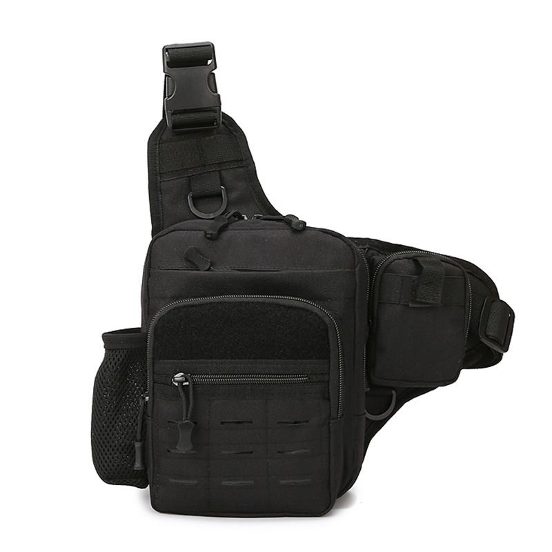 New Single Shoulder Bag For Men Outdoor Cycling Water Bottle Bag Outdoor Tactical Multi-functional Chest Bag Large Capacity Crossbody Bag_desvips.com