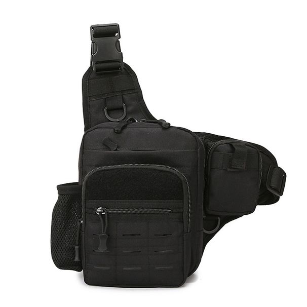 New Single Shoulder Bag For Men Outdoor Cycling Water Bottle Bag Outdoor Tactical Multi-functional Chest Bag Large Capacity Crossbody Bag_desvips.com