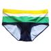 1724976925@qq.com UXH European American Striped Digital Print Simple Stylish Trunks, Sexy Small Boxer Swim Trunks With Cup And_desvips.com