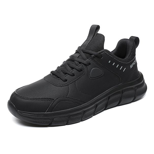 Men's shoes Leather-top running casual sneakers for students soft-soled travel shoes for men_desvips.com