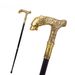 gold lion head handle decorat stick for man party cane women elegant fashionable walking stic no sword_desvips.com