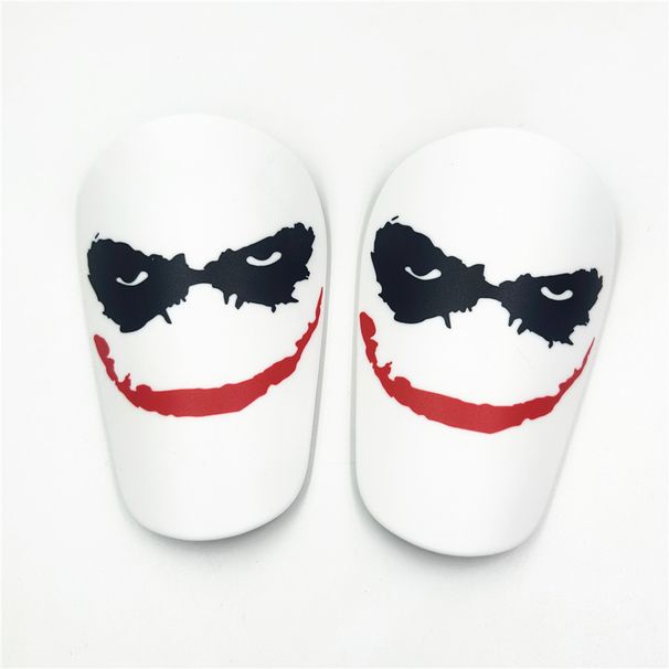 Mini Shin Guards For Football - Small Size Youth & Adult Shin Pads With Fun Joker Design, Lightweight Plastic Protective Gear For Soccer, Basketball_desvips.com