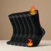 Merino Wool Thermal Both Men Women, 3 Pairs Of Fully Cushioned Winter Boot Socks, Suitable For Hiking And Working In_desvips.com
