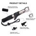 VTAVTA 23CM Stainless Steel Fishing Gripper Professional Fish Catcher Lip Grip Clamp Grabber Folding Pliers Holder Fishing Tool_desvips.com