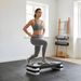 Stepper Da Aerobica Regolabile In Altezza 10-15-20 Cm Antiscivolo, Nero E Grigio_desvips.com